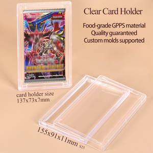 WEISHENG Vente directe Cartes de sport personnalisées à collectionner, support de carte transparent UV mini à clipser pour collection de cartes Poké<span class=keywords><strong>mon</strong></span> et de cartes de sport - Product Image 1