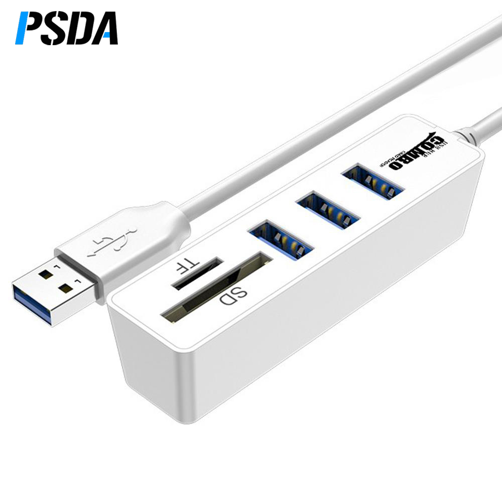 Дпрп 3 порта USB концентратор с устройство для чтения карт USB 2,0 микро SD карты памяти компьютера Адаптер USB расширения для жесткого диска проводной мыши и клавиатуры