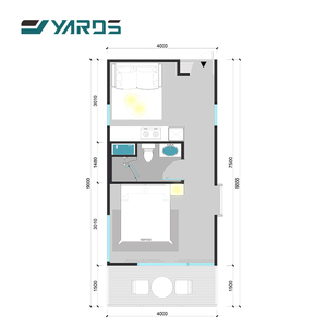 高級ブランドの長寿命温かいキャビン型アウトドアバケーショングランピング用小型住宅 - Product Image 3