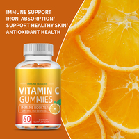 Menergy 60 stuks Dagelijkse VC Gummies Vitamine C Supplement met Biologische Superfood voor Volwassenen & Tieners Voedingsmiddelenklasse Gummy Candy