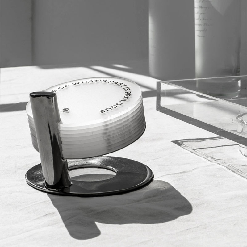 Custom Transparent Waterproof Acrylic Coasters Cup Holders with Polishing & Carving Art Deco Design Custom Sizes · image 2