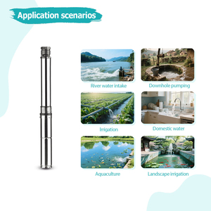 Bomba de Agua Sumergible Solar de 750w y 8 Barras para Pozos Profundos, Bomba de Agua Solar de 80m, Bomba Sumergible Solar DC para Pozos Profundos - Product Image 4