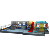 Interior ejercicio divertido para fitness obstáculo por supuesto equipo Ninja Guerrero para Parque de trampolín