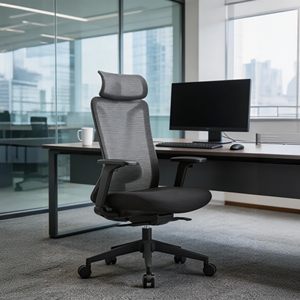 Silla de Oficina Ergonómica Ejecutiva de Malla Moderna con Altura de Respaldo Ajustable - Product Image 6