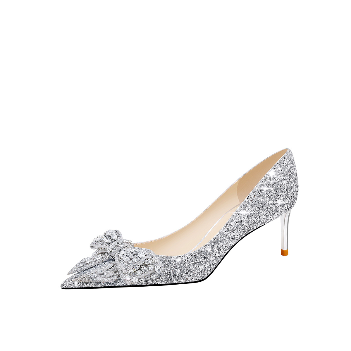 Silber/ferse 6,5 CM
