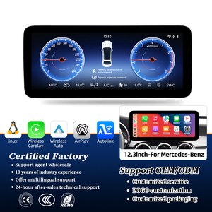 Système Linux ZLH 12,3 pouces pour voiture, CarPlay Auto 1920*720 WiFi BT Écran tactile pour Benz C V G CLASS W205 <span class=keywords><strong>2015</strong></span> 2018 NTG5.0 GPS Audio - Product Image 1