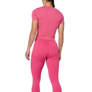 Servicio de Marca OEM, Camiseta Deportiva de Lujo para Mujer, de Verano, Modal, Lana, Estampada a Cuadros, de Secado Rápido, para Correr - Product Image 4