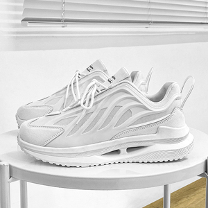 Zapatillas informales de alta calidad para hombre, parte superior de tela de malla transpirable, suela elástica, zapatos cómodos para caminar, zapatos de talla grande para verano - Product Image 3