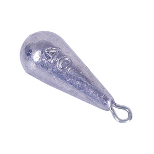 Plomb de pêche en forme de larme 10g-100g avec anneau pour la pêche en mer et la pêche aux leurres - Product Image 2