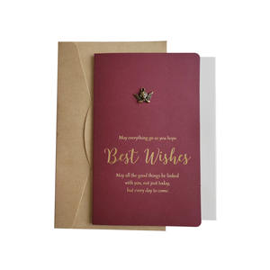 Carte de vœux personnalisée avec logo imprimé, écologique, pelliculage mat, papier vierge, carte de remerciement manuscrite, carte cadeau, anniversaire, nouvel an - Product Image 1