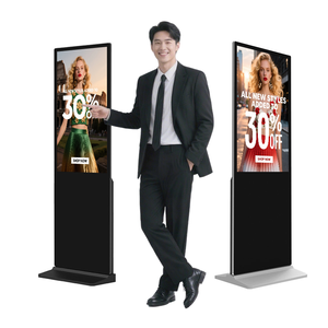 21.5 pollici sottile doppia faccia <span class=keywords><strong>LED</strong></span> LCD Digital Signage Display per Business Self-Service da esterno piano in piedi pubblicità OEM - Product Image 3