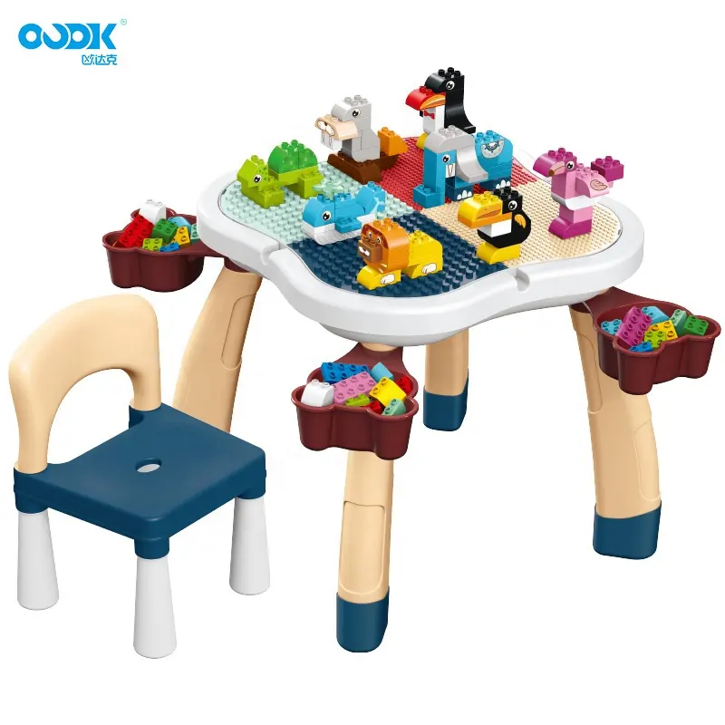 OUDK Spielzeug Puzzle Spielzeug Große Partikel Block Spielzeug Multifunktion bausteine Lernt ische DIY Für Kinder