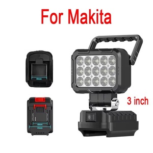 Projecteur extérieur 3 pouces compatible avec batterie Li-ion 18V, lampe torche LED, lanterne de camping, éclairage d'urgence, lampe de secours LED - Product Image 2