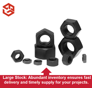 12.9 ग्रेड उच्च शक्ति हेक्सागोनल नट काले लोहे ने छह पक्षीय स्क्रू कैप स्क्रू कैप - Product Image 3