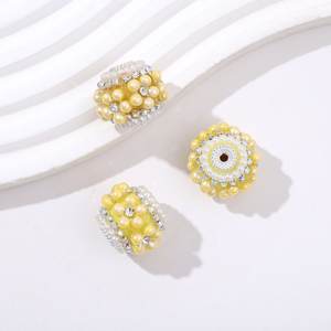 Gran oferta 2025, cuentas sueltas de acrílico con flor de burbuja bonita de 21mm, cuentas artesanales DIY para bolígrafo, fabricación de joyas, pulsera, collar - Product Image 5