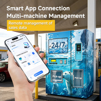 Distributeur automatique de glace et d'eau en sachets, certifié CE, directement de l'usine, compatible avec le paiement Nayax.