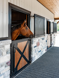 แผงรั้วเหล็กชุบสังกะสีแบบจุ่มร้อน1.<span class=keywords><strong>3</strong></span>ม. x 2.2ม. แผงประตูแบบท่อสำหรับคอกม้าม้าที่มั่นคง - Product Image 2