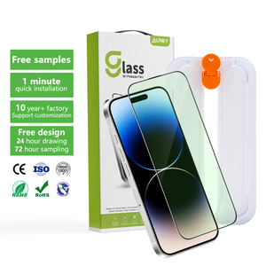 Premium Anti Blue Light Diamond Like Carbon Mobile Kit de instalación de vidrio templado Protector de pantalla de teléfono para <span class=keywords><strong>Iphone</strong></span> 16 - Product Image 1