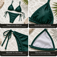 Fabricant de maillots de bain OEM à faible MOQ, personnalisez vos propres impressions, couleurs et étiquettes, maillots de bain, bikinis triangulaires, maillots de bain tendance, bikinis pour femmes