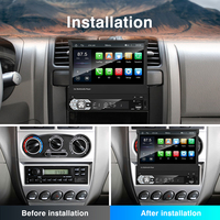 Rhythm Universal 7 pulgadas retráctil coche estéreo con cable Android Auto FM Radio GPS Mirror Link cámara de respaldo USB soporte tablero