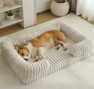 Grand lit <span class=keywords><strong>pour</strong></span> <span class=keywords><strong>chien</strong></span> de grande taille, tapis chaud <span class=keywords><strong>pour</strong></span> animaux de compagnie toutes saisons, <span class=keywords><strong>coussin</strong></span> douillet <span class=keywords><strong>pour</strong></span> chat <span class=keywords><strong>pour</strong></span> utilisation en intérieur - Product Image 1