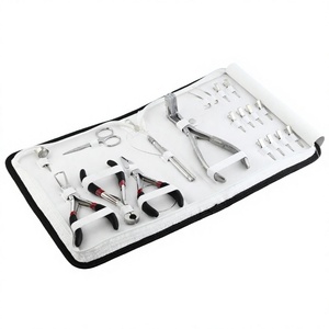 Hair <b>Extension</b> Installation Tool Kit with Micro <b>Bead</b> Remover, Tape In Weft Tool, Bond Cutter and 10PCS Styling Clips - Product Image 1