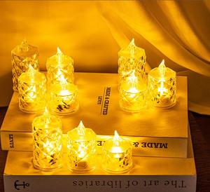 Bougies de chauffe-plat Led sans flamme bougies électroniques blanches chaudes lampe chauffe-plat pour la décoration de Table de pièce maîtresse de mariage - Product Image 5