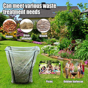 JH-Mech-<span class=keywords><strong>Support</strong></span> pour sac poubelle d'extérieur, cadre de <span class=keywords><strong>support</strong></span>, multi-usage, portable, facile à assembler, grand <span class=keywords><strong>support</strong></span> pour sac poubelle en métal avec <span class=keywords><strong>couvercle</strong></span> - Product Image 5