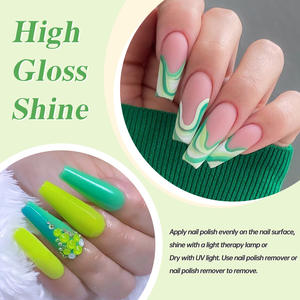 طلاء أساس أظافر أخضر احترافي خالٍ من الجل والأحماض ، مجفف رابطة تمهيدي ، مانيكير جل يدوم طويلاً - Product Image 3