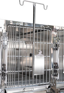 กรงสัตว์เลี้ยงสแตนเลส 304 แข็งแรง สำหรับโรงพยาบาลสัตว์ คลินิกสัตวแพทย์ สุนัข แมว สัตว์ขนาดใหญ่ มีจำหน่าย - Product Image 3