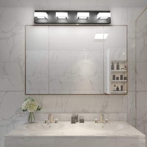 Lámpara de Pared <span class=keywords><strong>LED</strong></span> Moderna <span class=keywords><strong>para</strong></span> Baño, 3CCT Ajustable, 3 Cabezales, 12 Pulgadas, 15W, Regulable, IP44, Acabado Cromado, 120V CA, 5 Años de Garantía - Product Image 4