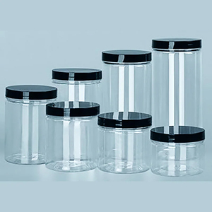 El Cubo de almacenamiento de plástico Circular de boca ancha con cubierta negra es fácil de limpiar puede <span class=keywords><strong>almacenar</strong></span> contenedores de almacenamiento de alimentos como nueces y té - Product Image 3