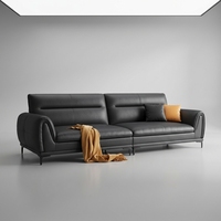 Canapé 3 places en cuir de style moderne pour salon, mobilier moderne, canapé de luxe pour bureau, salle d'attente