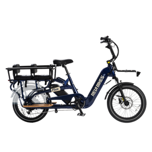 Vélo cargo électrique 48V 750W avec moteur arrière, cadre en alliage d'aluminium, double batterie, pour livraison et transport familial - Product Image 1