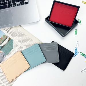 Porte-cartes en cuir PU personnalisé avec logo, mini, 4 emplacements pour cartes, grande capacité, sacs de rangement - Product Image 2