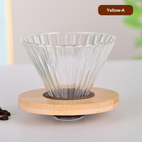 Pembuat Kopi Profesional 500ml dari Kaca Borosilikat Ramah Lingkungan Portabel untuk Pour Over, Peralatan Barista