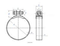 Collier de serrage flexible en acier inoxydable 304, détachable rapidement, à dégagement facile, robuste, OEM