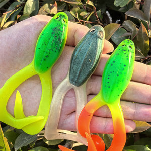 Señuelos de Pesca Suaves Flotantes de 11cm/16g, 2 Piezas/Bolsa, con Ojos, Tipo Rana, para Trucha, Lubina, Señuelos Artificiales para Pescar con Jigging y Wobblers para Lucio - Product Image 6