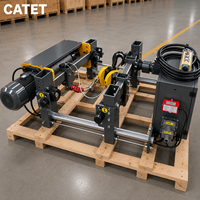 Équipement de levage de grande capacité conforme aux normes européennes, grue à poutre simple de 10 tonnes avec palan à câble et crochets pour atelier et entrepôt