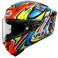 Casque de moto intégral SHO*I certifié DOT, coque en ABS, doublure lavable, fermeture à dégagement rapide, toutes saisons