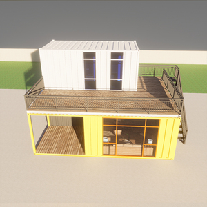 Heiß Verkauftes Vorgefertigtes Tiny House Design Stern FOB Haus Container Café Modulhaus - Product Image 4