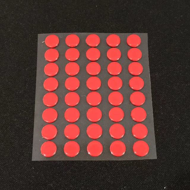 Factory Price Round Red Mouse Sticker Pads Universal Glass Mouse Skates with Small Dot PTFE Non-slip Mouse Feet