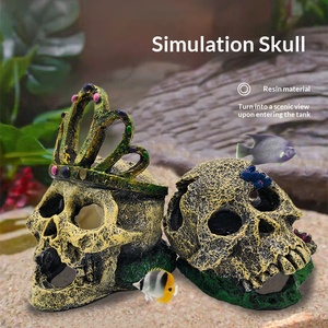 Decoración Ecológica para Sala de Estar: Accesorio de Resina con Calavera de Terror para Acuario, Paisaje, Casa Tibetana o Cueva - Product Image 1