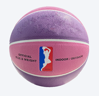 Balles de basket-ball en cuir de couleur taille 7 6 5 durables avec logo personnalisé couverture d'entraînement et de compétition résistant à l'usure pour une utilisation scolaire