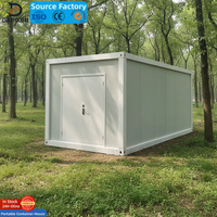 Casas Prefabricadas Portátiles en Contenedores de Envío de 20 pies, Casas Modulares de Lujo Prefabricadas y Desmontables