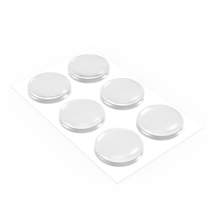 Furniture Felt <b>Pad</b> Silicone Round Square Self Adhesive Anti <b>Scratch</b> Shock Absorption Reusable For Door Wall Protection - Product Image 5