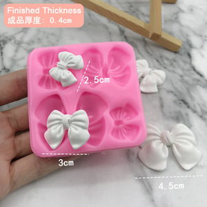 Diy Bow Fondant Silicone Mold Square Cake Decoration Mold For Chocolate Baking - Product Image 2