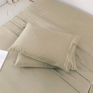 <span class=keywords><strong>Set</strong></span> di lenzuola in microfibra Super morbida 1800 <span class=keywords><strong>set</strong></span> di fogli ricamati fogli Hypoallergenic-4 egizio - Product Image 6