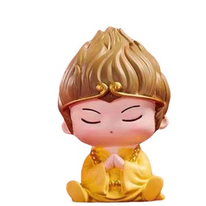 Tang Sanzang And Disciples Resin Figurines Cute <b>Miniature</b> Decorations For Desktop Home Gift Ornaments - Product Image 5