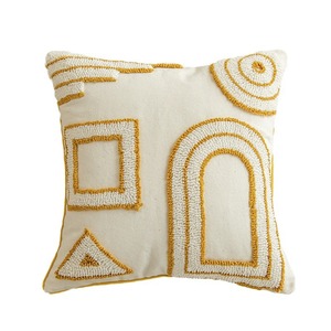 Bohemian Gold Sun Throw Pillows Rectangle Plush <b>Cushions</b> With <b>Tassels</b> For Sofa Bedroom Home Decor Geometric Pattern - Product Image 5